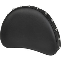 SISSY BAR PAD RENEGADE™ CONTOURED REAR VINYL STUDDED BLACK|NATURAL