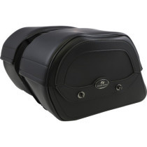 SADDLEBAG UNIVERSAL THROW-OVER SYNTHETIC LEATHER BLACK