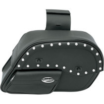 SADDLEBAG UNIVERSAL THROW-OVER STUDDED SLANT BLACK CHROME