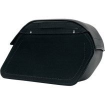 SADDLEBAG UNIVERSAL SYNTHETIC LEATHER SLANT SMOOTH BLACK