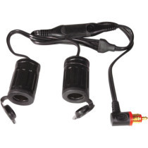 DUAL ADAPTER FROM AUTO SOCKET TO LOW PROFILE BIKE PLUG