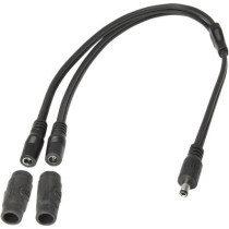 Y SPLITTER DC2.5MM PLUG IN TO 2X DC2.5MM SOCKET OUT