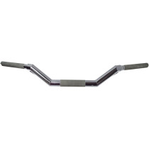 HANDLEBAR V-LINE MOTO 1-1/4" STEEL CHROME