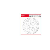 Disque de frein avant - Diamètre 11.8" - Dyna - Softail - Touring et Sportster