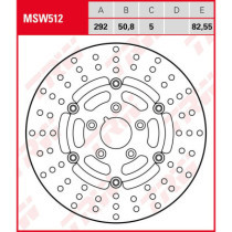 BRAKE ROTOR FIXED ROUND MSW