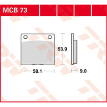 BRAKE PAD ALLROUND ORGANIC