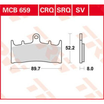 BRAKE PAD CRQ HYPER-CARBON RACING