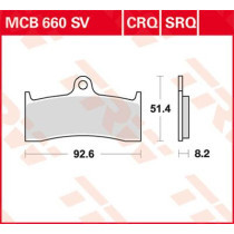 BRAKE PAD SV SINTER PERFORMANCE STREET