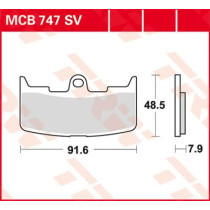 BRAKE PAD SV SINTER PERFORMANCE STREET