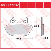 BRAKE PAD SV SINTER PERFORMANCE STREET