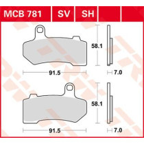 BRAKE PAD SH SINTER PERFORMANCE STREET & ROAD TRACKS