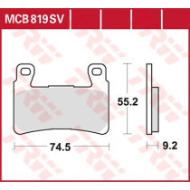 BRAKE PAD SV SINTER PERFORMANCE STREET