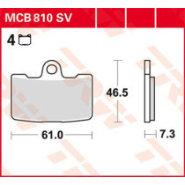 BRAKE PAD SV SINTER PERFORMANCE STREET