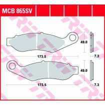 BRAKE PAD SV SINTER PERFORMANCE STREET