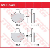 BRAKE PAD ALLROUND ORGANIC STANDARD