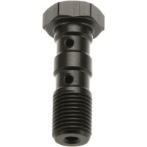 DOUBLE BANJO BOLT, M10X1.25, ALUMINIUM, BLACK