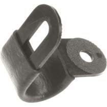 Brake line attachment clamp