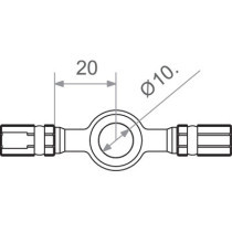 BANJO CONNECTOR M10 RD