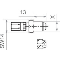 FIT M10X1.0 MALE GM