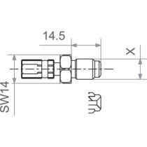 FIT M10X1.0 MALE SWIVEL G