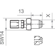 FIT M10X1.25 MALE GM