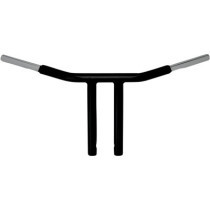 HANDLEBAR 1.25" CHUBBY CHOPPER T-BAR 10" RISER BLACKOUT SERIES