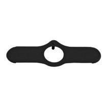 Lockplate, inline Springer fork stem nut. Black