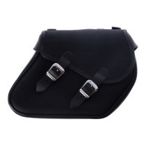 Longride, waxed cotton saddlebags. Black