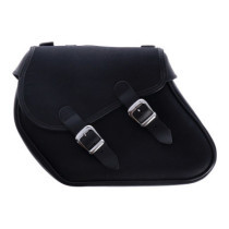 Longride, waxed cotton saddlebags. Black