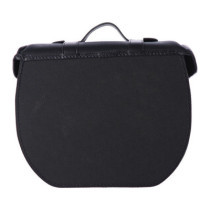 Longride, click-on Retro saddlebag waxed cotton. Black