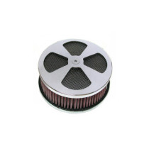  4-Spade Hi-Flow Air Cleaner Chrome 