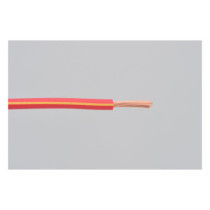 Electrical wire. 2 meter 0.75sq. Red/Yellow