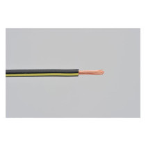 Electrical wire. 2 meter 0.75sq. Black/Yellow