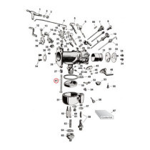 Throttle shaft, 1" Linkert