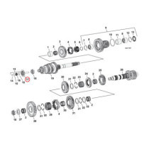 Pushrod end clutch, right side