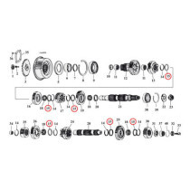 Thrust washer, transmission