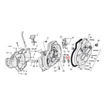 Sprocket shaft bearing spacer shim .114"