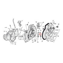 Sprocket shaft bearing spacer shim .106"