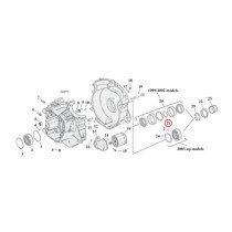 Sprocket shaft bearing spacer shim .116"