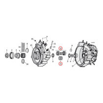 Pinion shaft bearing. Red