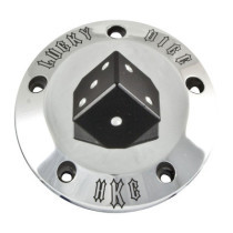 HKC point cover 5-hole. Lucky Dice, polished