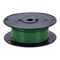 Wire on spool, 10 gauge. 100 ft. Green