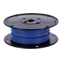 Wire on spool, 10 gauge. 100 ft. Blue