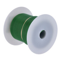 Wire on spool, 14 gauge. 100 ft. Green