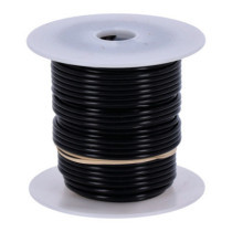 Wire on spool, 14 gauge. 100 ft. Black