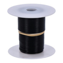 Wire on spool, 18 gauge. 100 ft. Black