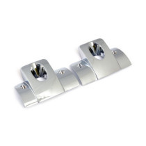 Head bolt bridge cover set. Smooth, chrome