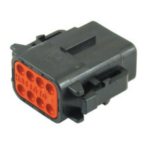 NAMZ, Deutsch DTM connector. Black, plug, 8-pins