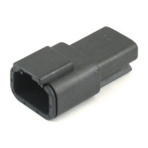 NAMZ, Deutsch DTM connector. Black, receptable, 3-pins