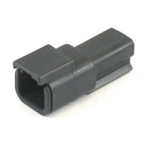 NAMZ, Deutsch DTM connector. Black, receptable, 2-pins